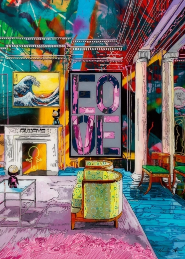 1000-Piece Puzzle Room with a Wave