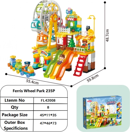 Amusement Park Building Set, 235 Pieces
