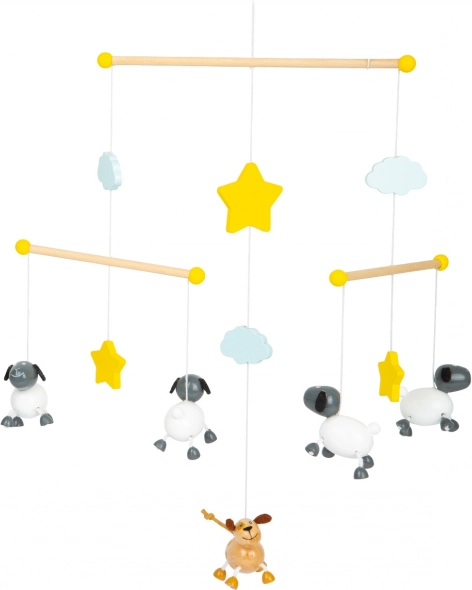 Hanging crib mobile with sheep SMALL FOOT