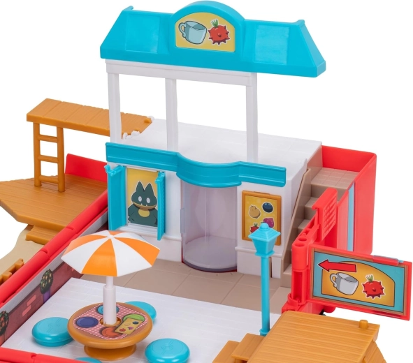 Cafe and city scenery for role-play