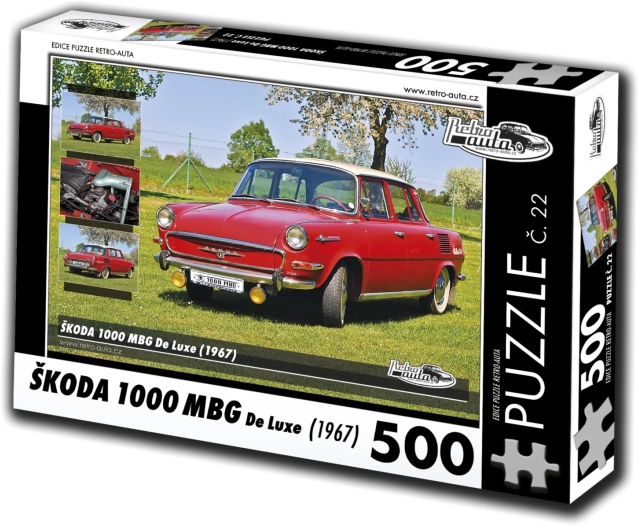 RETRO-CARS puzzle Škoda 1000 MBG De Luxe 500 pieces