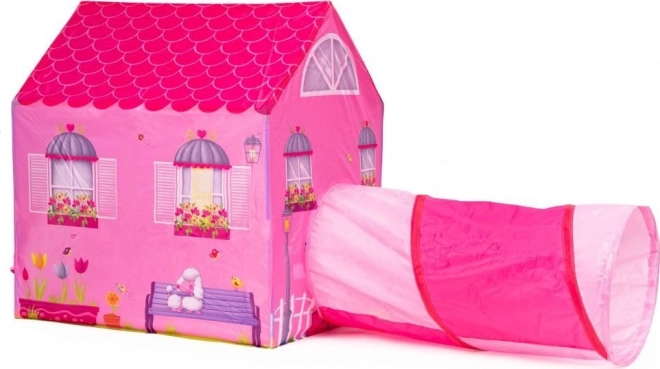 ECOTOYS Tente pour enfants avec tunnel Petite Maison