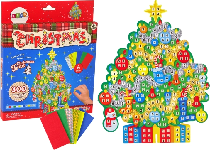 DIY bunte Mosaik – weihnachtliche Legerei Tannenbaum