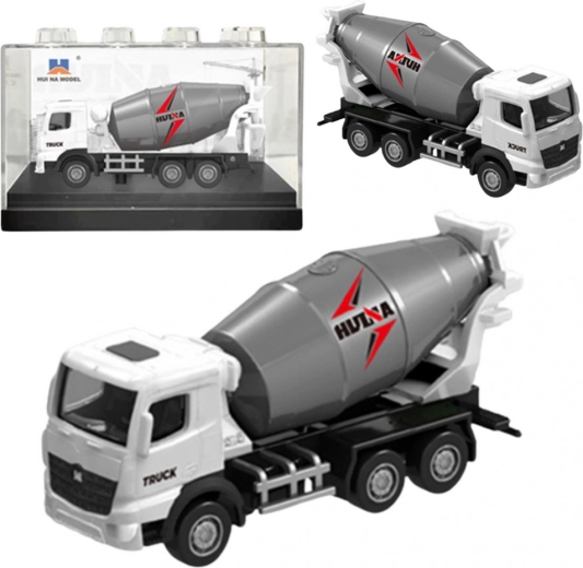 Zberateľský model miešačky Huina biela 1:80