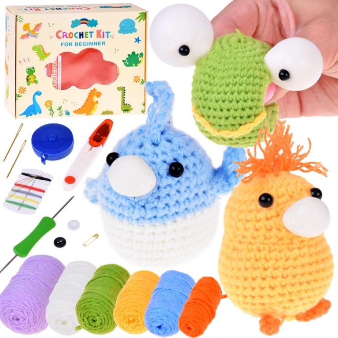 Kreatives Häkelset zur Herstellung eines Squishys für Anfänger