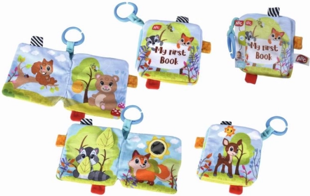 Soft fabric baby book Forest Friends 17 cm