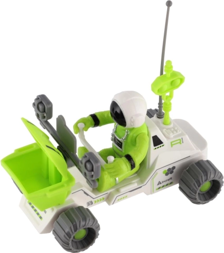 Realistische Details und Cockpit mit Astronaut