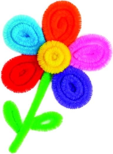 Fiori con scovolini pelosi