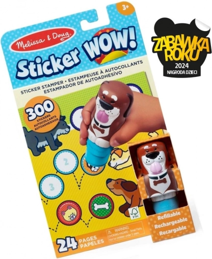 Sticker Wow - Interactive Booklet and Stamp with Stickers - Dog