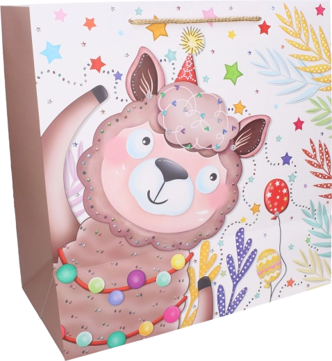 Busta in carta robusta con manici in cordoncino