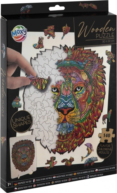 MOXY Outline Puzzle Lion 140 Pieces