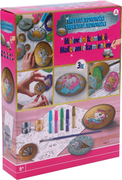 Rock Painting – Sparkling Unicorn