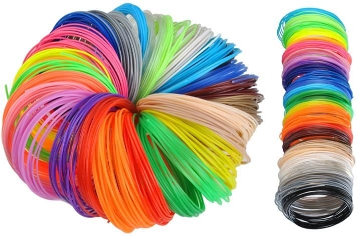Set of 3D Printing PLA Filaments - 30pcs x 5m