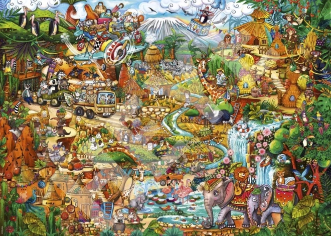 2000-Piece Puzzle Exotic Safari