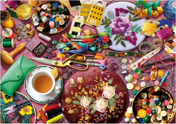 Puzzle Sewing Table 2000 pieces Educa