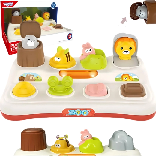 Lernspielzeug für Kinder Woopie – ZOO-Tiere Pop Up