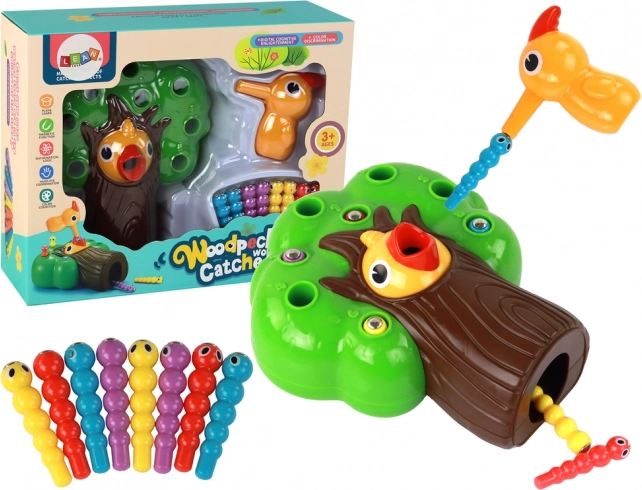 Magnetic Skill Game: Catch the Worm and Feed the Bird