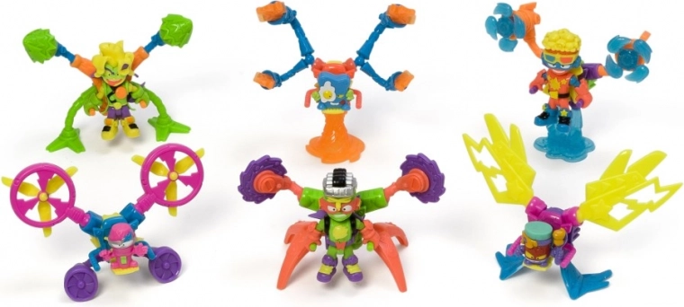 Unikalna figurka SuperThing w neonowym stylu