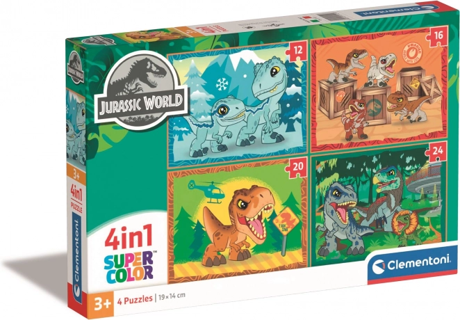 Jurassic World Puzzle 4in1 Clementoni