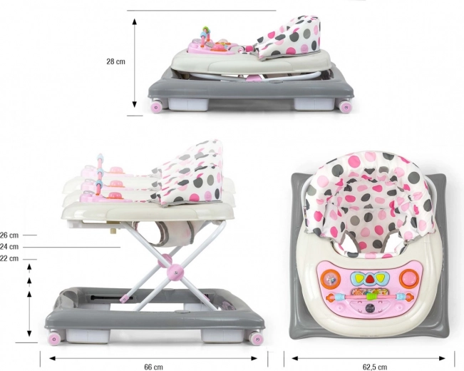 3 výškové stupně pro pohodlné učení chůze