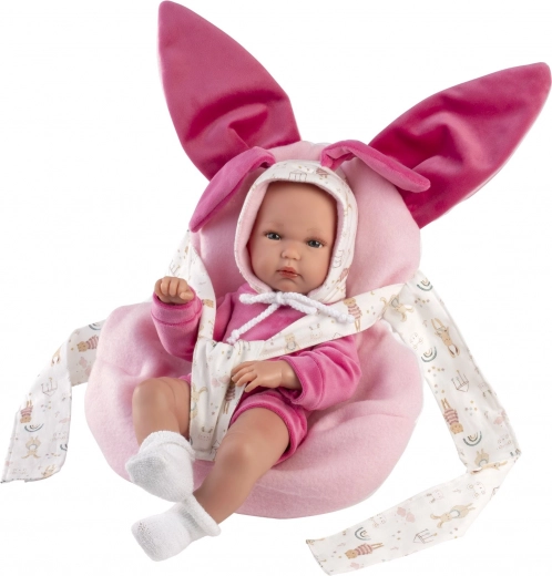 Llorens New Born Girl - Realistic Baby Doll with Full Vinyl Body 35 cm
