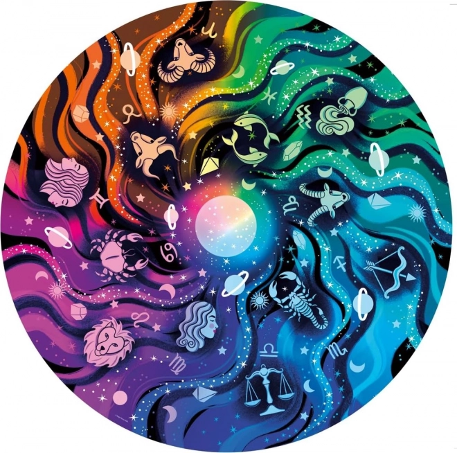 Puzzle 500 pieces color palette astronomy
