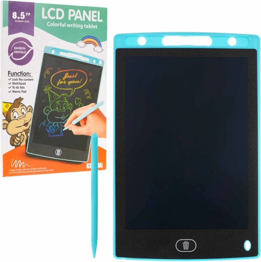 Electronic Writing and Drawing Tablet 8.5″ for Kids and Adults – Blue