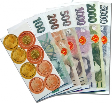 Play Money Czech Crowns