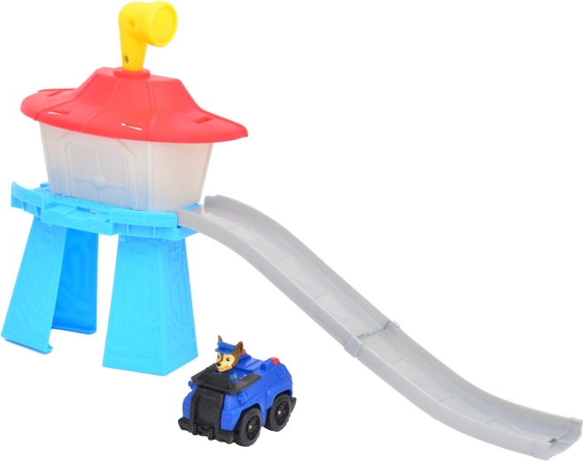 Action-packed descent from the tower