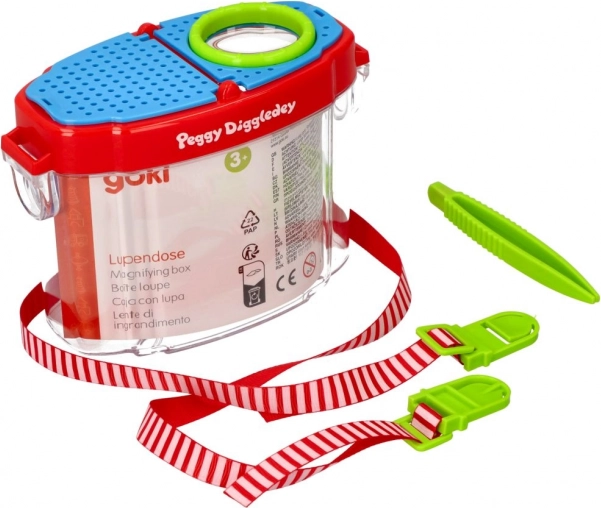 Children's observation jar with magnifier and tweezers Goki
