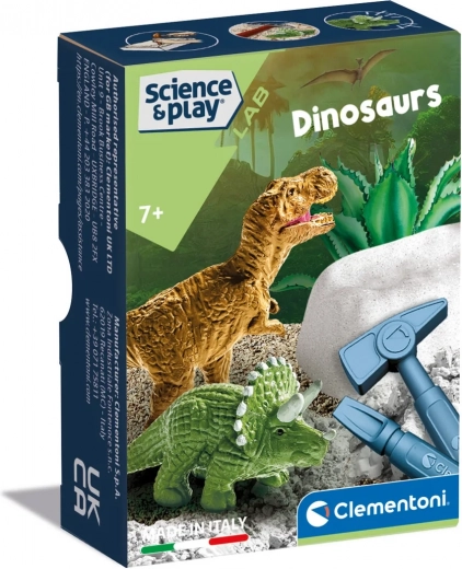 Clementoni Science & Play mini dinosaur set