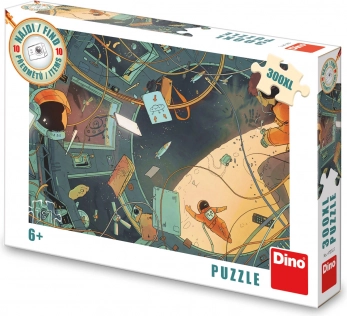 DINO puslespil Find 10 ting: Rummet XL, 300 brikker