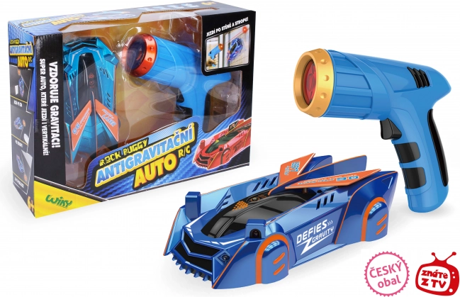 ROCK BUGGY Antizwaartekracht RC-auto met laser 15 cm blauw