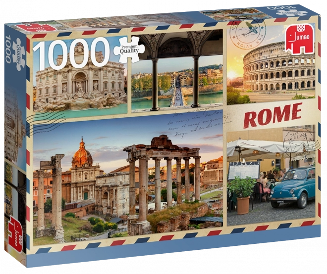 Puzzle Greetings from Rome 1000 pieces JUMBO