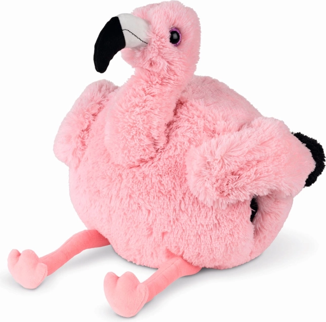 Warm plush flamingo 3 in 1 - pillow, muff, and plush toy