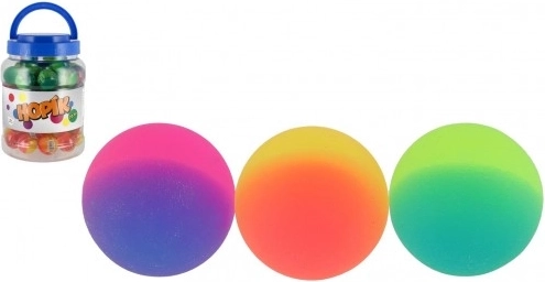 Rainbow Bouncing Balls 3.2 cm in a Jar (mixed colors, 70 pcs)