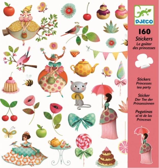 DJECO stickers prinsessenfeest, 160 stickers