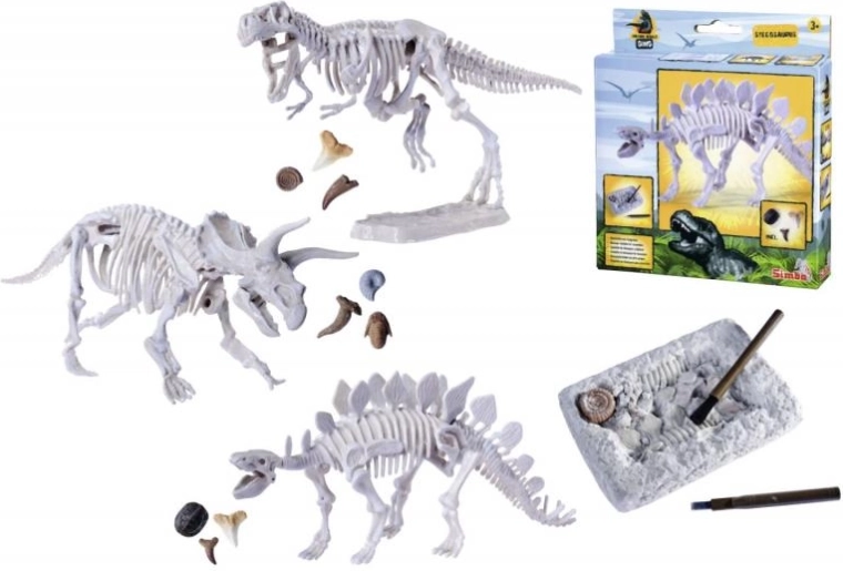 Kit pour déterrer et assembler des squelettes de dinosaures