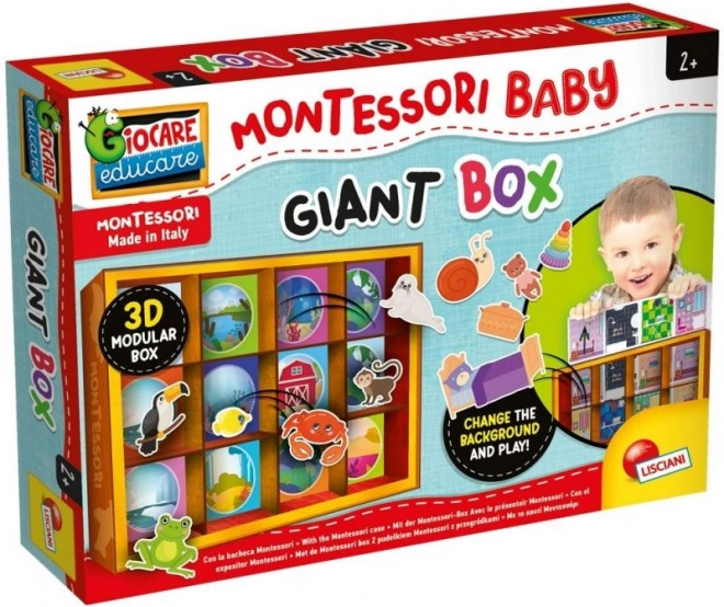 Montessori senzorična škatla za dojenčke – velika