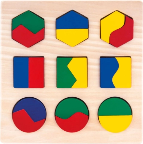 Bino wooden puzzle – geometric shapes