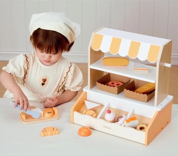 Realistic shop with well-organized layout