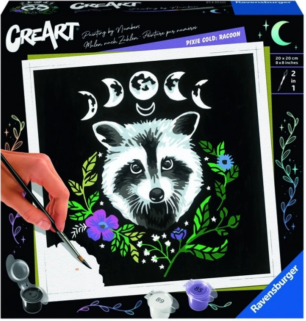 CreArt Pixie Cold Edition raccoon painting