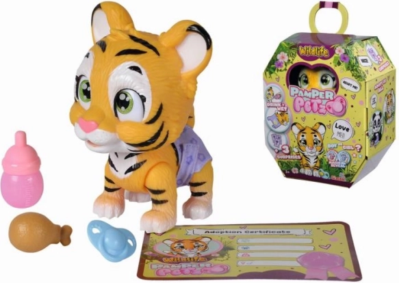 Interactive Tiger Toy with Diaper Pamper Petz