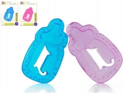 Cooling baby teether in the shape of a bottle, 11 cm