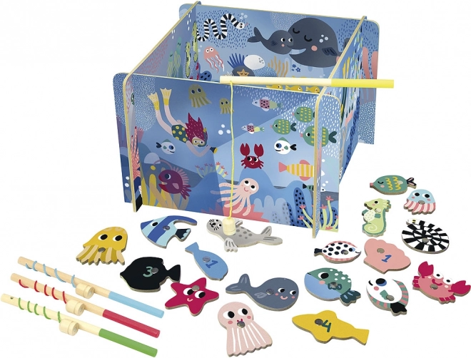 Vilac Catching Sea Animals – Magnetic Game for 4 Players