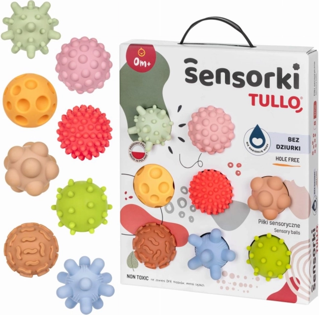 Pasztell érzékelő golyók Tullo - 8 darabos készlet