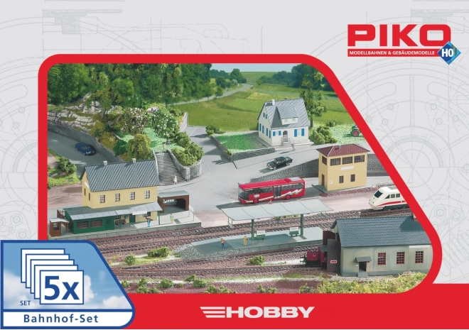 Piko Hobby komplet stavb postaje Neustadt, 5 delov