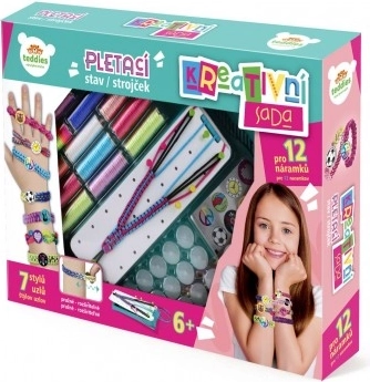 creative bracelet-making kit with loom and accessories