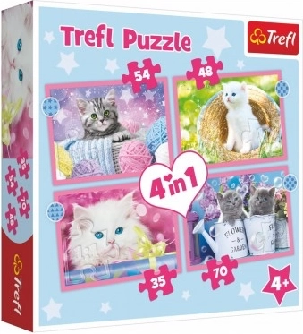Puzzle 4-in-1 Cheerful Kittens