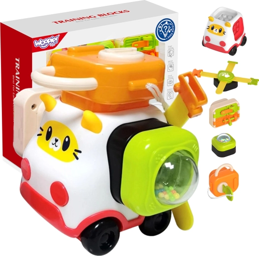 Woopie baby Montessori building set car kitten 4-in-1